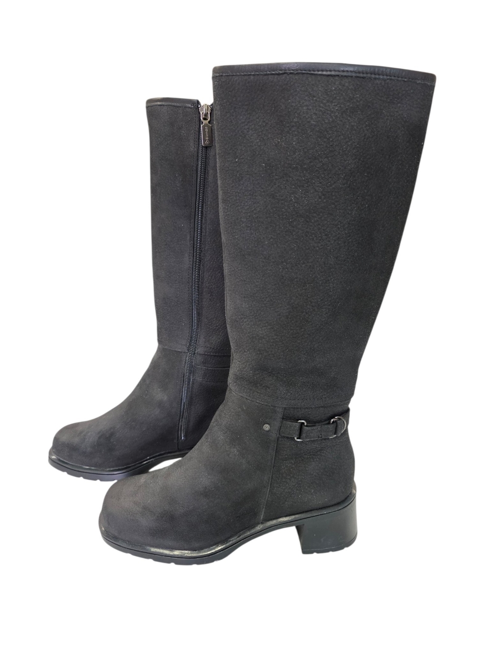 Blondo Black leather with thick Wool Lining Knee-High Riding Boots